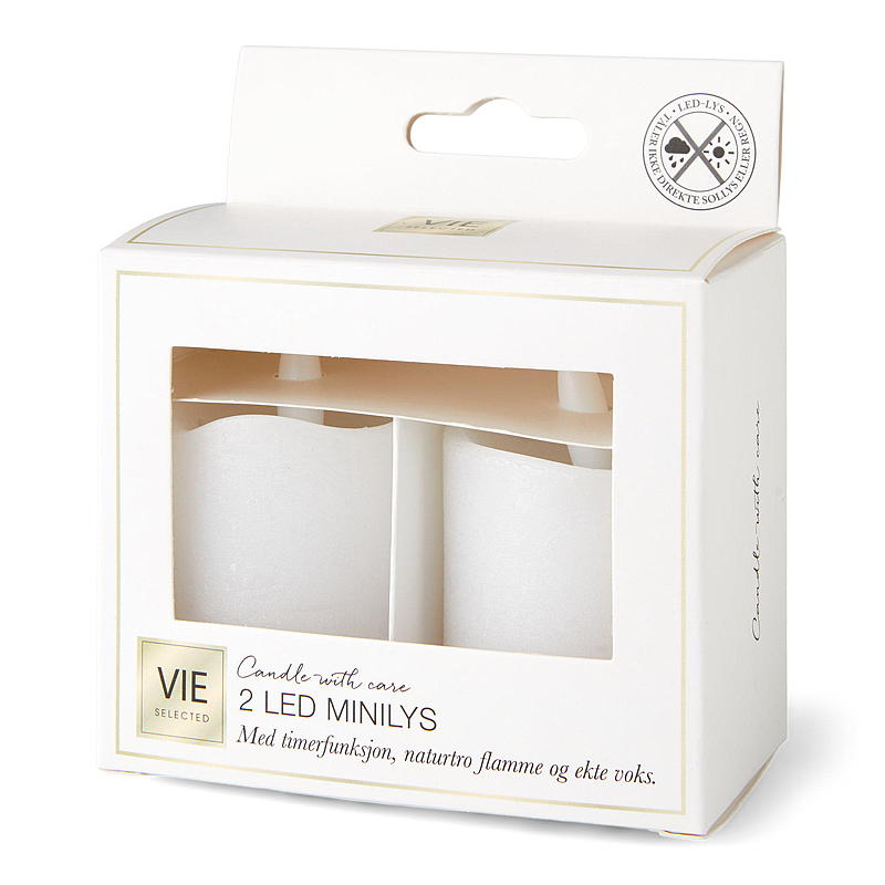 Cire minuteur LED Minilys (lot de 2) de Vie Selected
