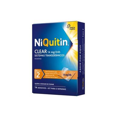 Niquitin Niquitin prozirni ljepljivi nikotin 14 mg faza 2 14 transdermalnih sistema 14 transdermalnih sistema