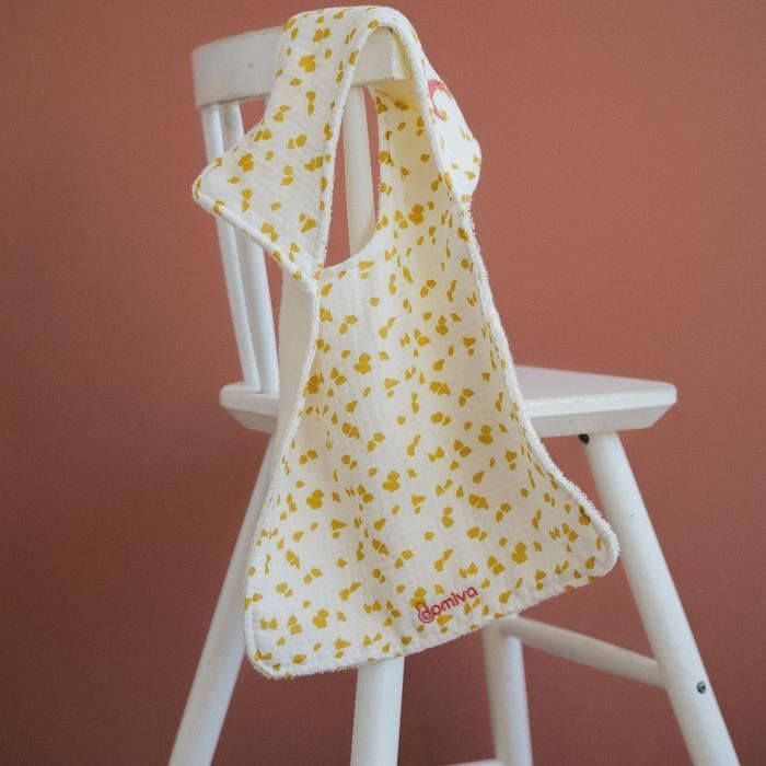 Set of 2 bibs - DOMIVA - Savannah - American neckline - Soft and absorbent cotton