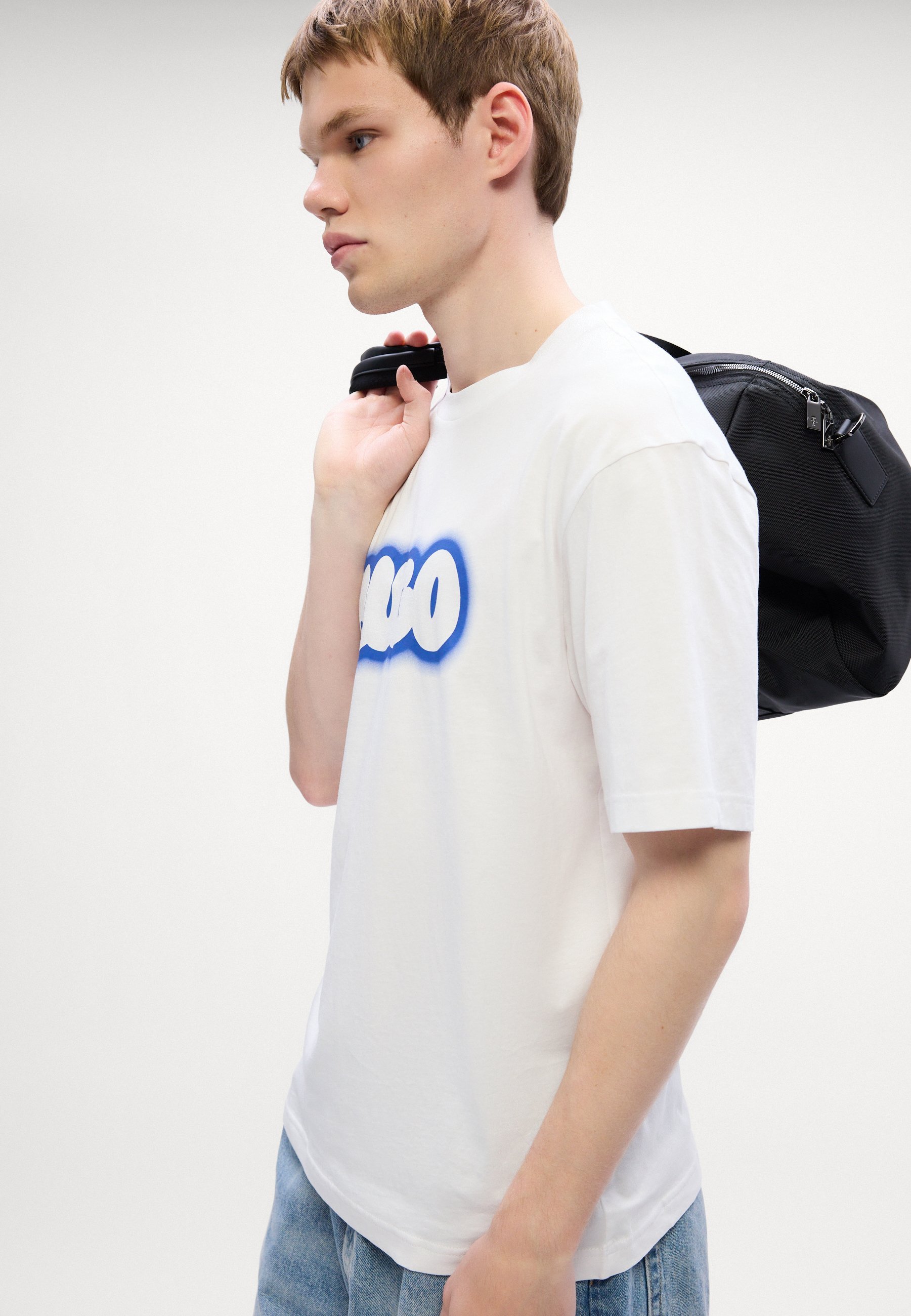 HUGO NULIBAX - T-shirt met print - wit