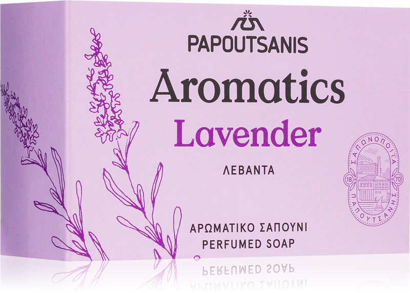 PAPOUTSANIS Sabonete em barra Aromatics Lavanda