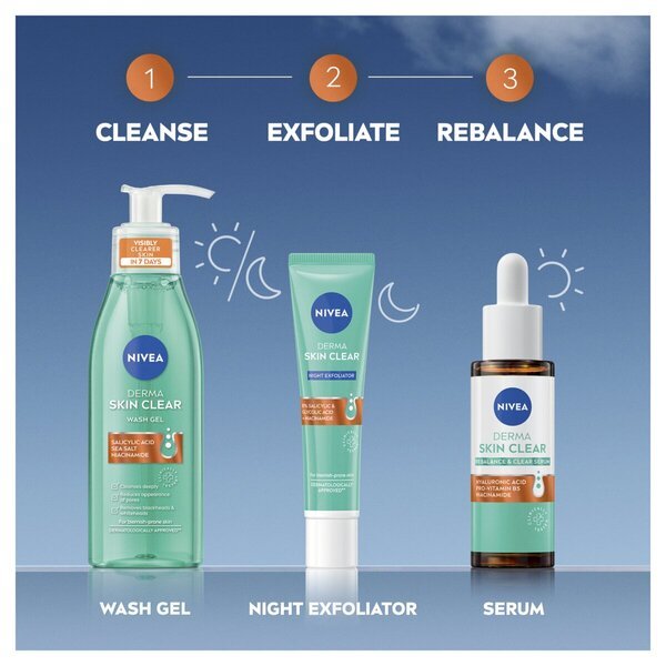 NIVEA Derma Skin Clear serum za čišćenje i umirivanje<br>30ml
