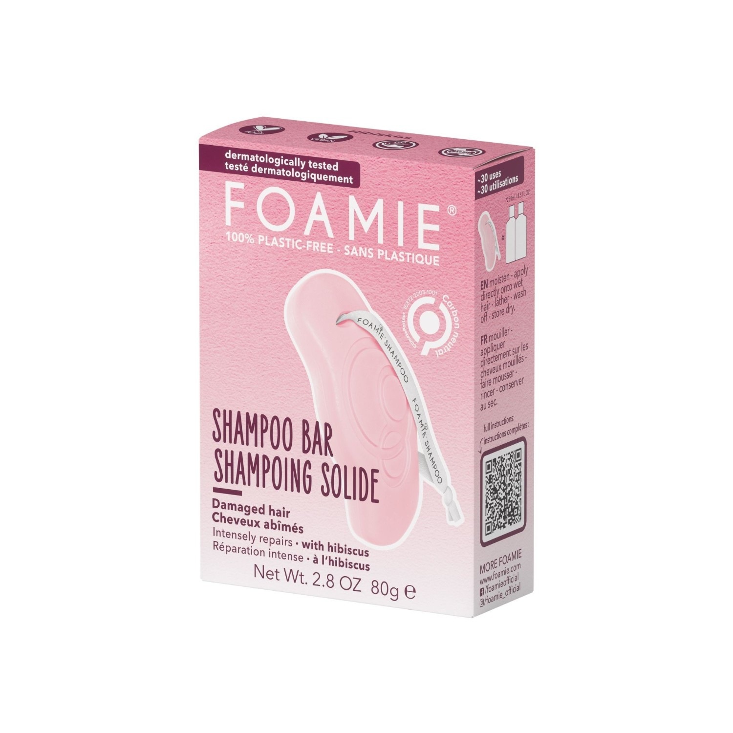 FOAMIE Shampoing solide Hibiskiss