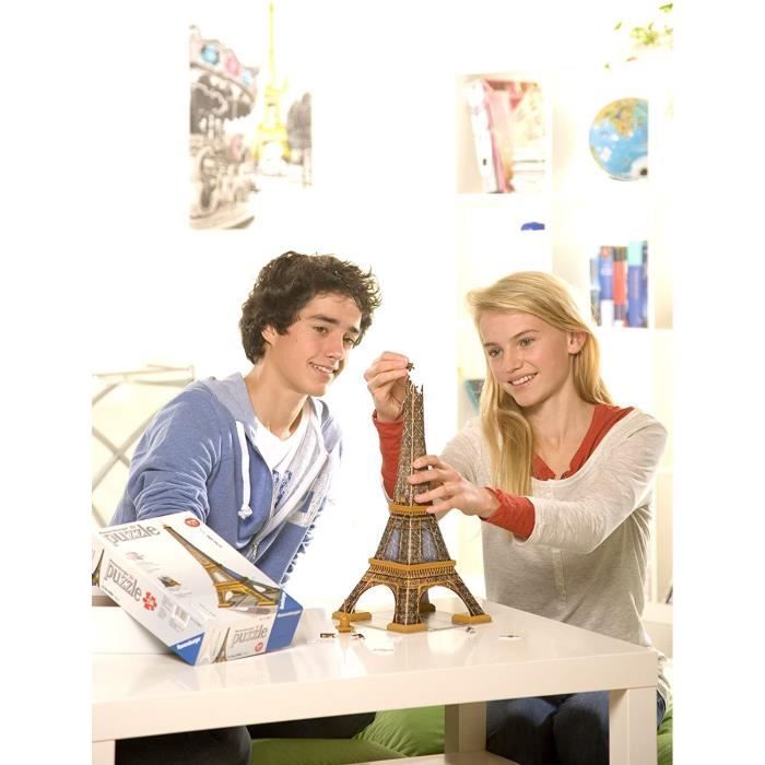 Rompecabezas 3D de la Torre Eiffel - Ravensburger - 216 piezas - no requiere pegamento - Arquitectura y Monumento