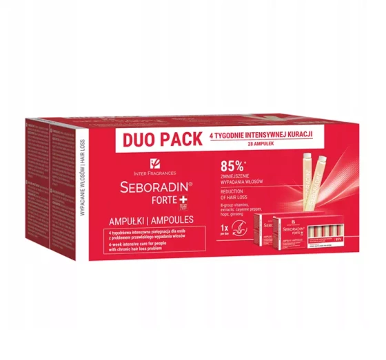 Seboradin Forte ampułki przeciw wypadaniu włosów 28 x 5,5 ml