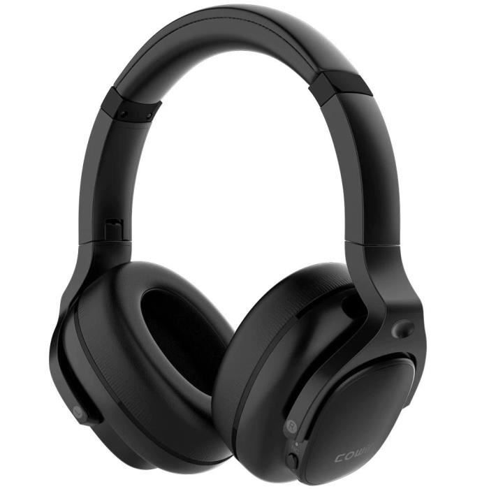 Cowin E9 Casque Bluetooth sans fil à suppression active du bruit, audio haute résolution,30 Heures de Lecture pour Le