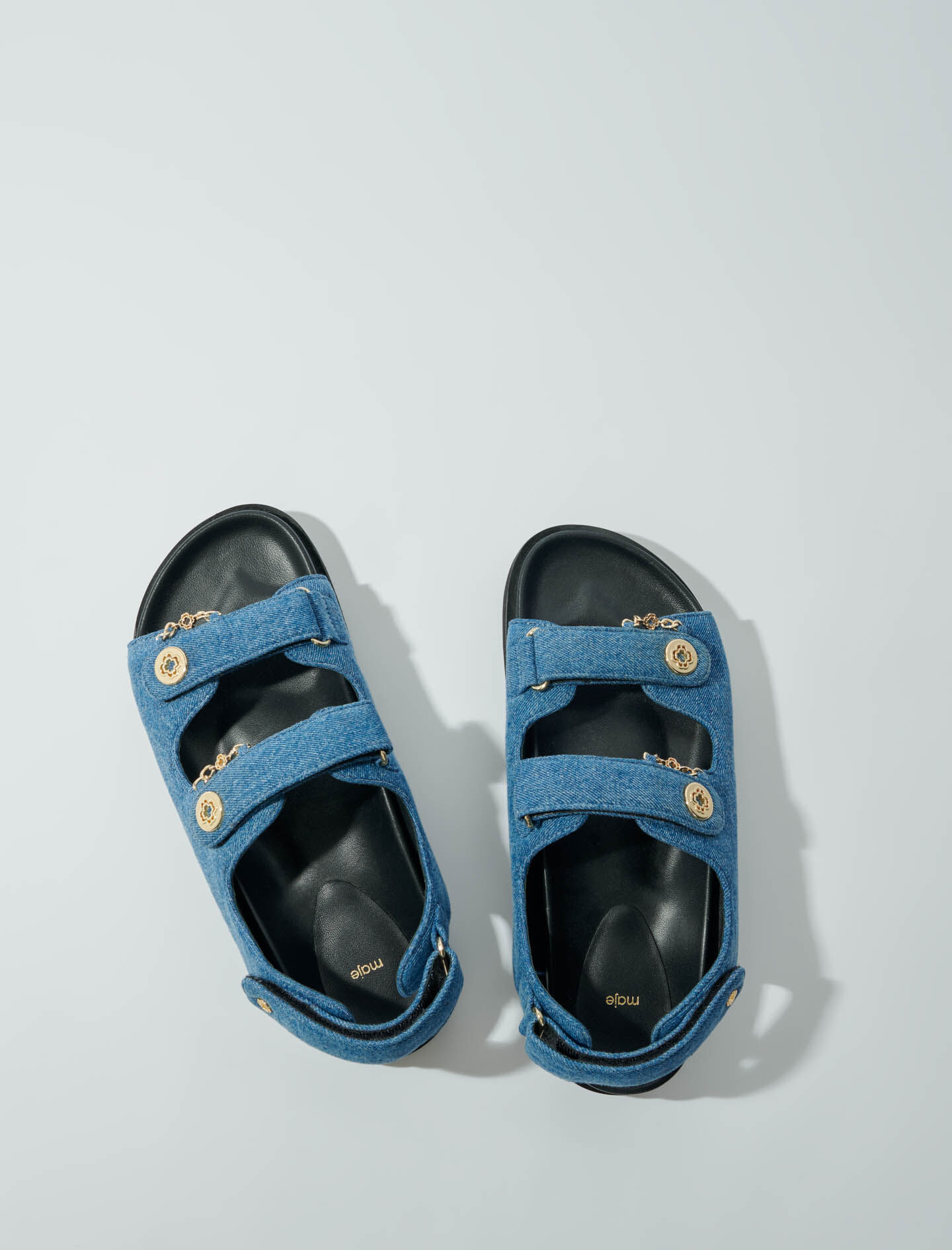 Farkkusandaalit matalat - Denim Blue