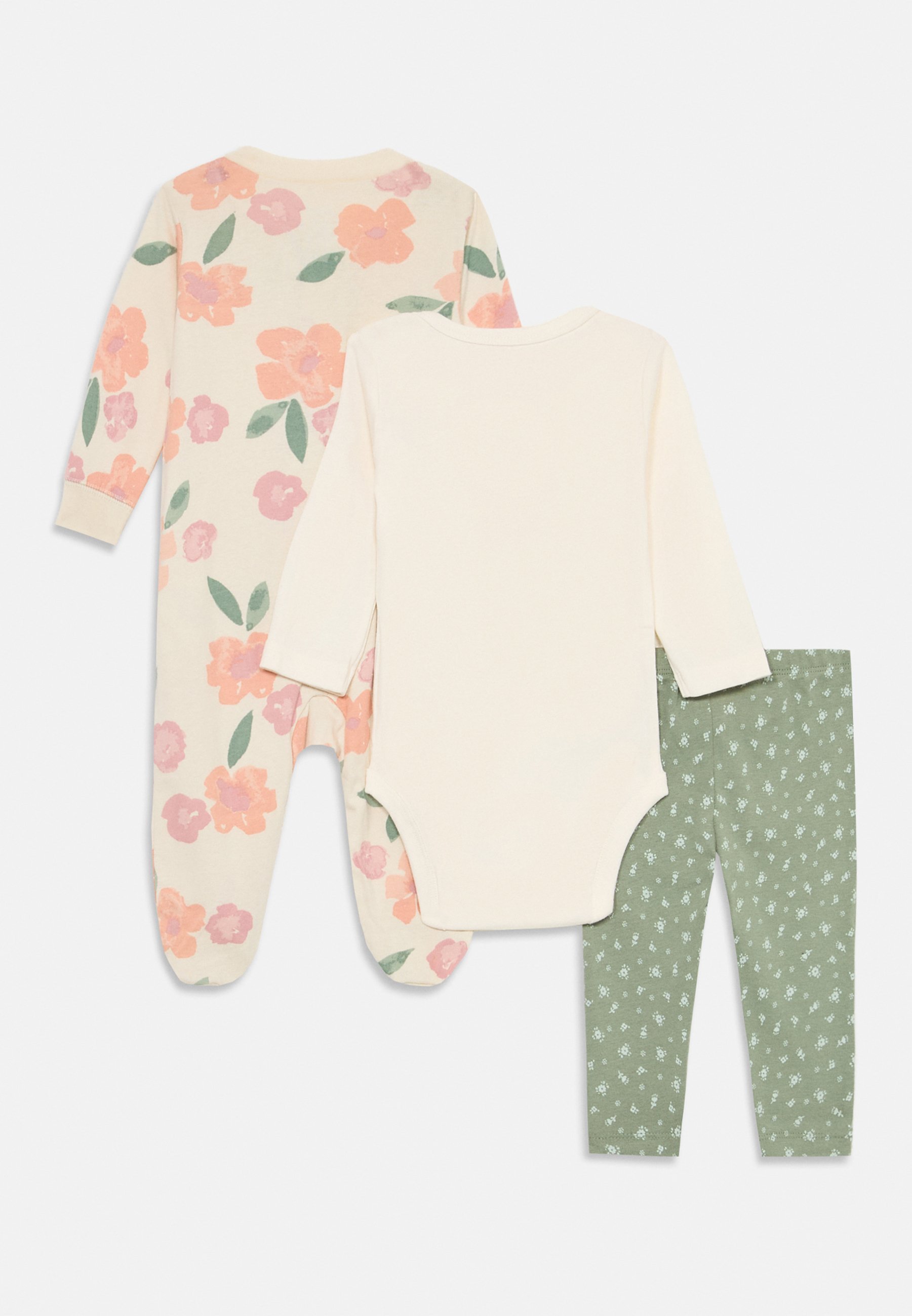 Carter's SET - Pak - gebroken wit/groen/abrikoos