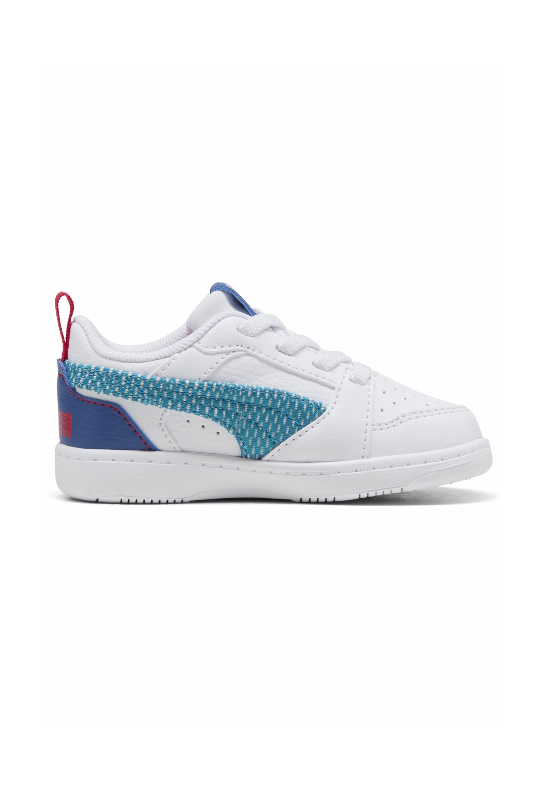 Baskets Puma REBOUND FUN - Chaussures bébé - blanc/bleu tropical/bleu roi