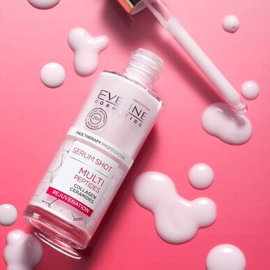 Eveline Serum Shot Multi Peptides Silottava Kasvoseerumi Ikääntyvälle Iholle 30 ml