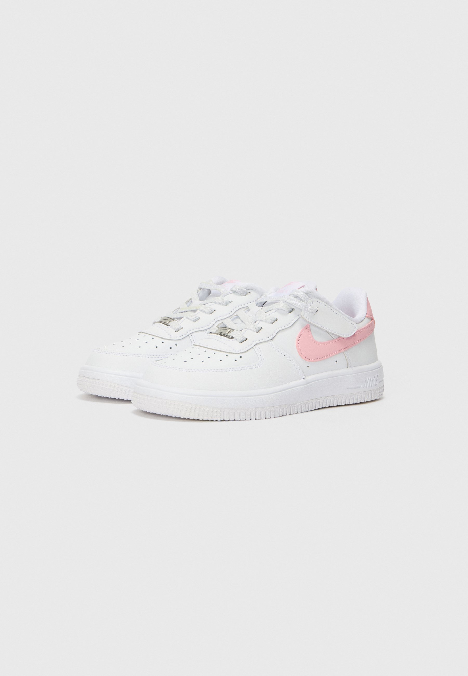 Nike Sportswear FORCE 1 UNISEX - Sneakers - wit/medium zachtroze/wit
