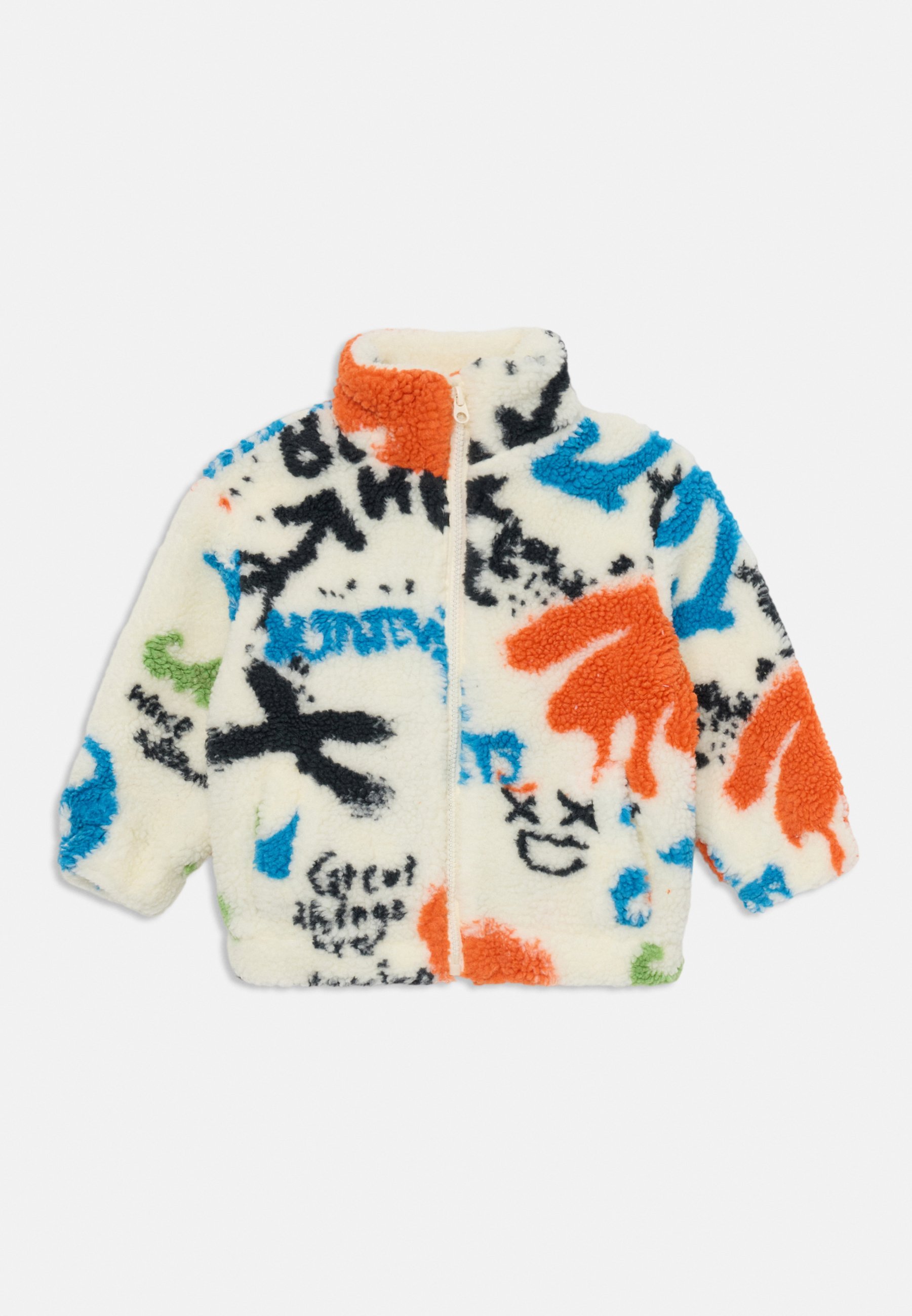 Friboo UNISEX - Giacca in pile - beige/multicolore