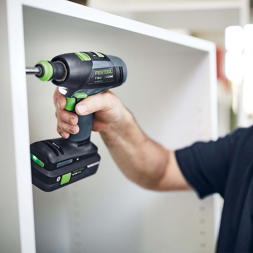 FESTOOL 18V børsteløs T 18 2-girs bor-/skrutrekker i Skin Systainer 576448