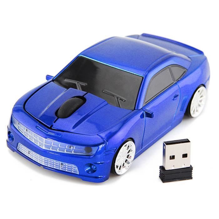 Souris d'ordinateur sans fil - SALUTUYA - Voiture de sport - 2,4 GHz - Haute précision - Plug and play