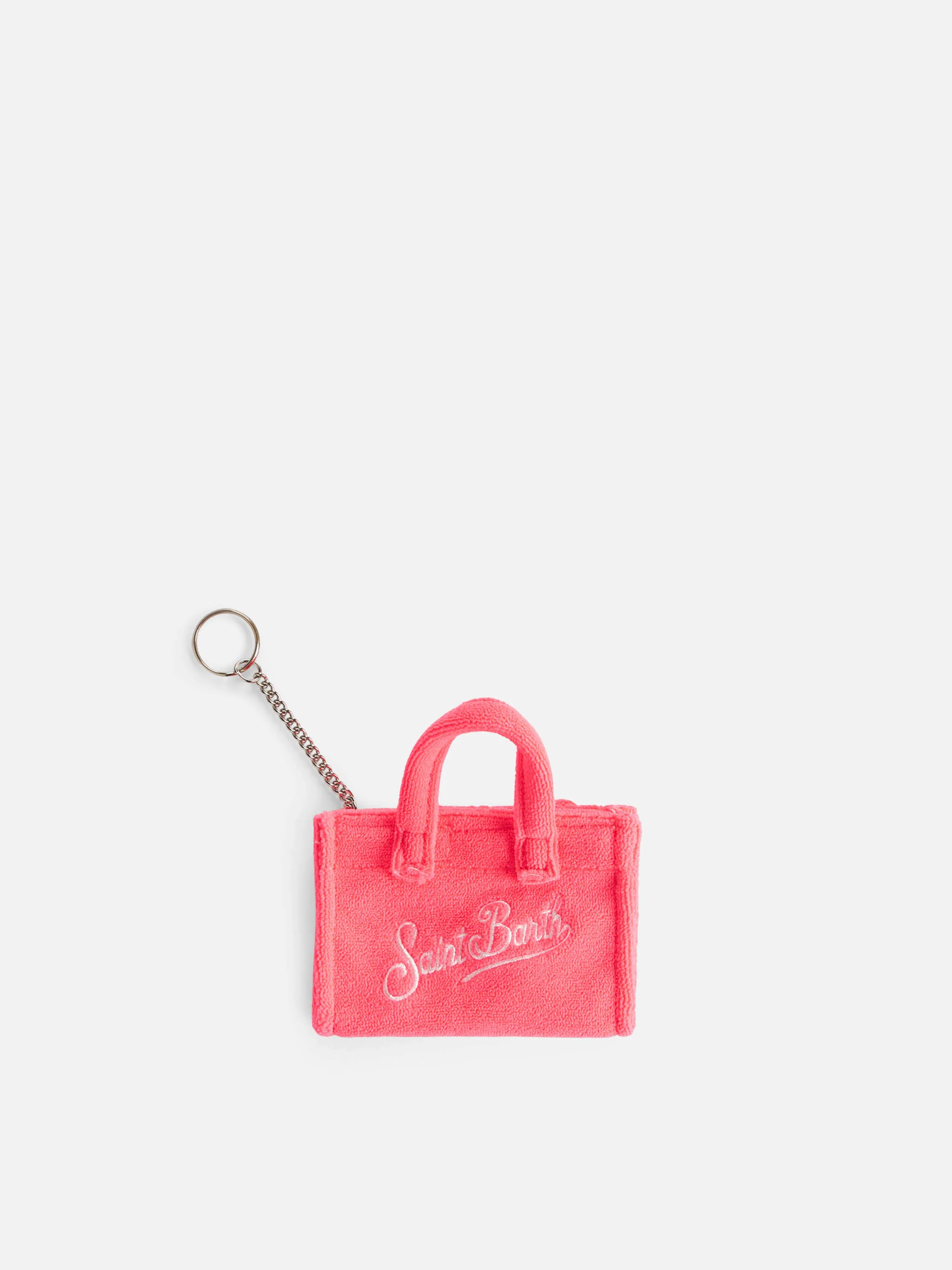 Portachiavi in spugna rosa fluo