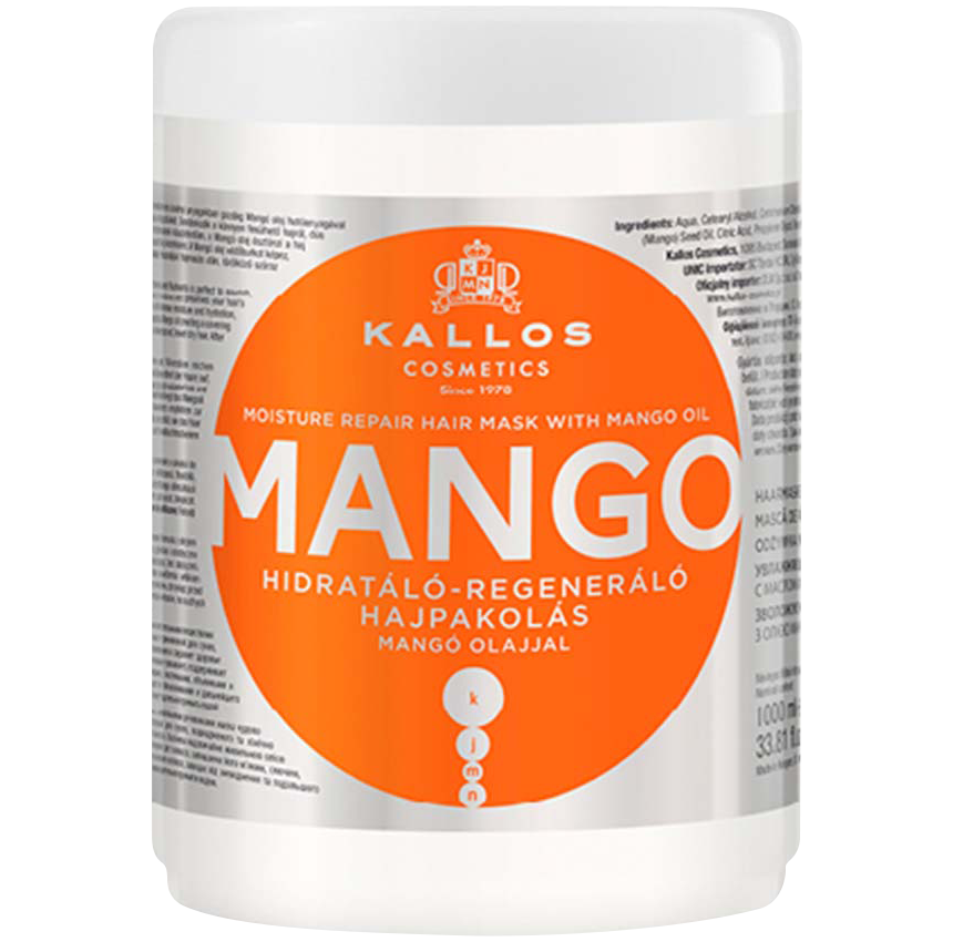 Kallos hårmaske 1000ml mangoolie