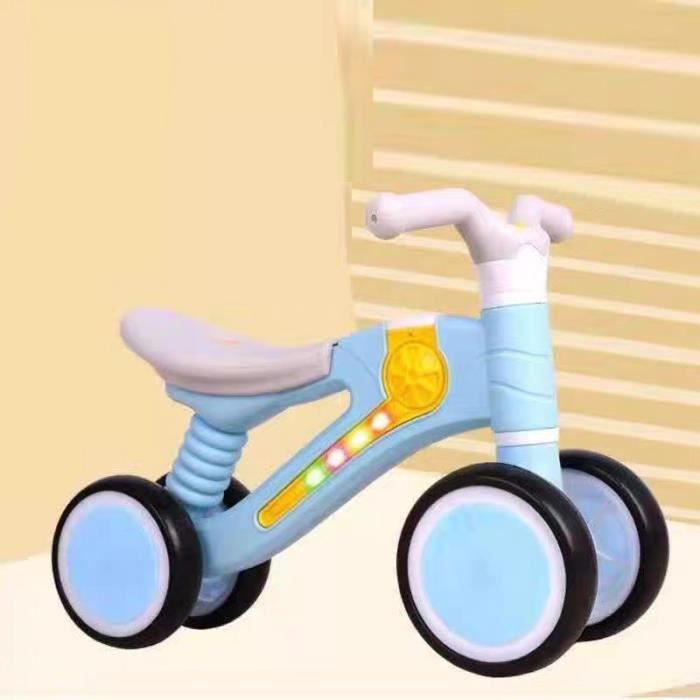 Bicicleta de equilibrio para bebés - ZGEER - Cuadriciclo infantil - Azul