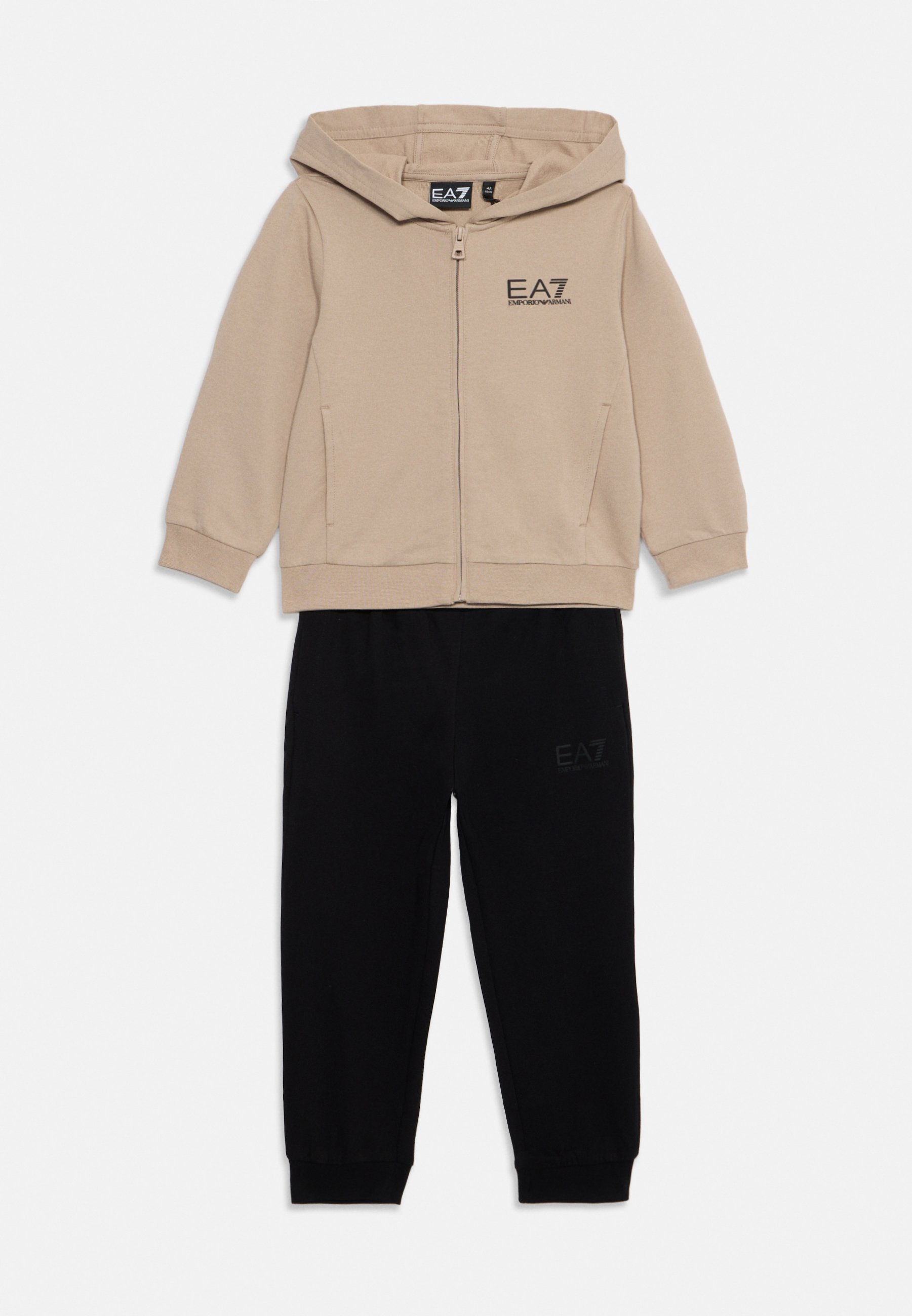 EA7 Emporio Armani UNISEX - Trainingspak - beige/zwart