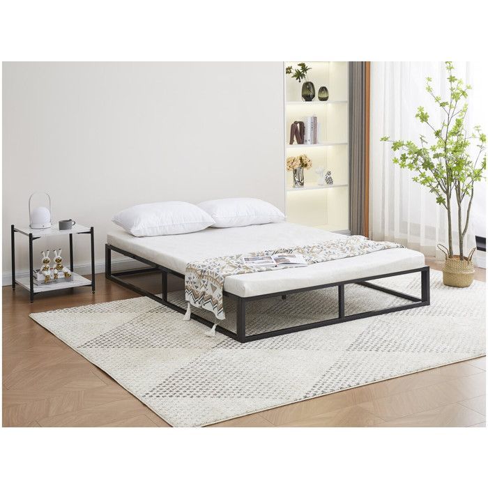 Metalen bedframe 140 x 190 - Zwart