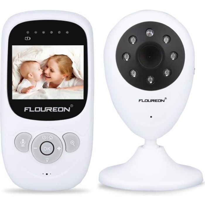 Baby monitor video wireless con schermo da 2,4 pollici