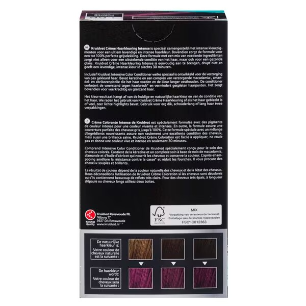 Kruidvat Intense 3.66 Kosmiski violeta krēmkrāsas matu krāsa