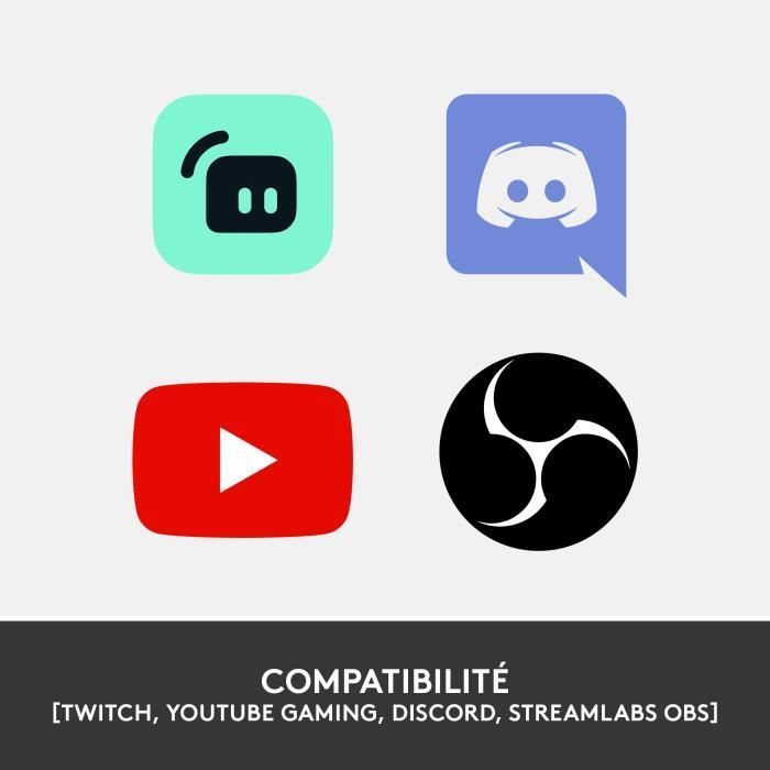 Webcam - Full HD 1080p - Logitech G - StreamCam - Microphone intégré - Graphite