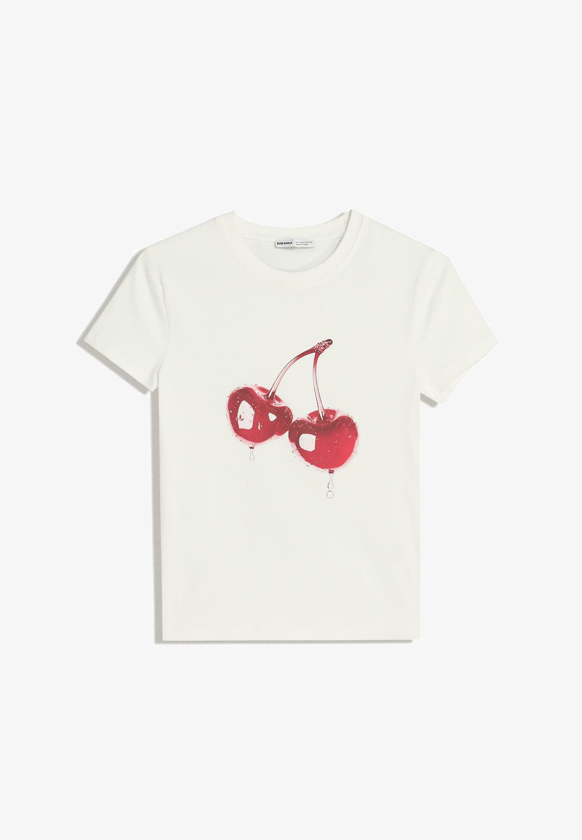 Bershka T-shirt met print - wit
