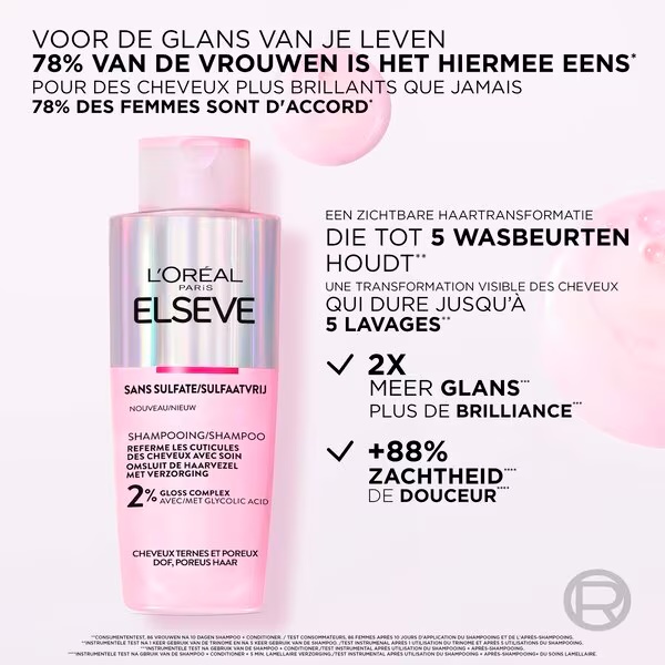 L'Oréal Paris Elseve Glycolic Gloss šampon bez sulfata<br>200ml