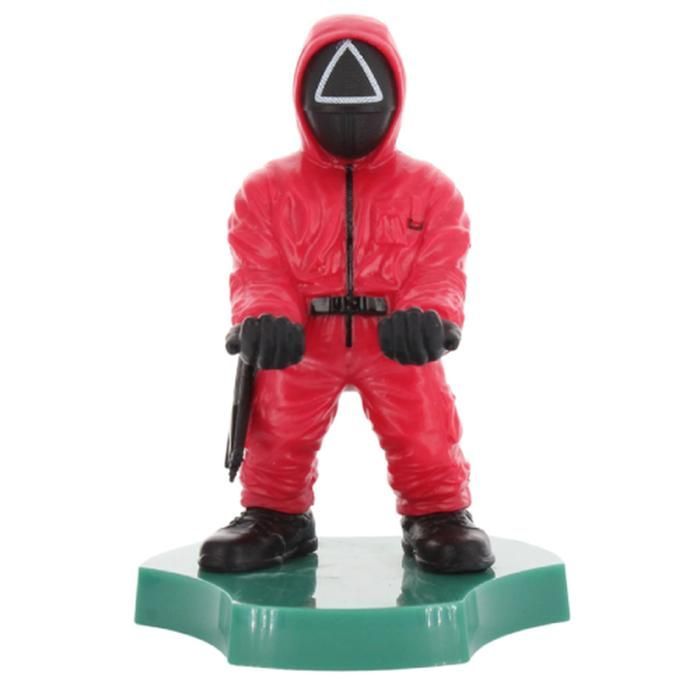 Figura de soporte - Juego del Calamar - Protector Triangular - Rojo - Compacto y resistente