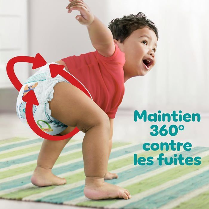 Pañales Pampers Baby-Dry Pants, Talla 8, 117 unidades