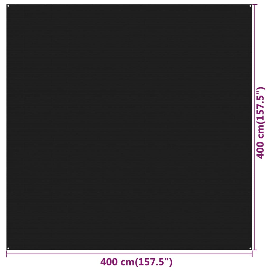 Vidaxl HDPE-Zeltmatte 400x400 cm