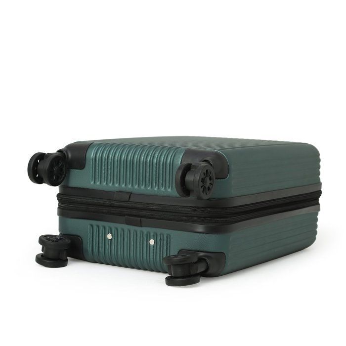 CabinFly Cruisair Expandable Cabin Suitcase, ABS Hard Shell, 55x35x25 cm, Green, 4 Spinner Wheels, TSA Lock