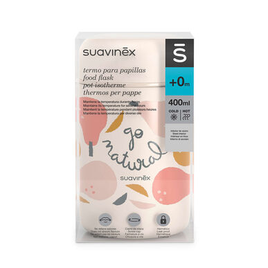 Suavinex Termokande til faste stoffer, lyserød, 350 ml, 350 ml