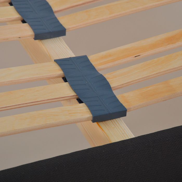 OLYMPE BEDDING | Wooden slatted bed base KIT15 180x200 cm | Anthracite Grey | Delivered as a kit
