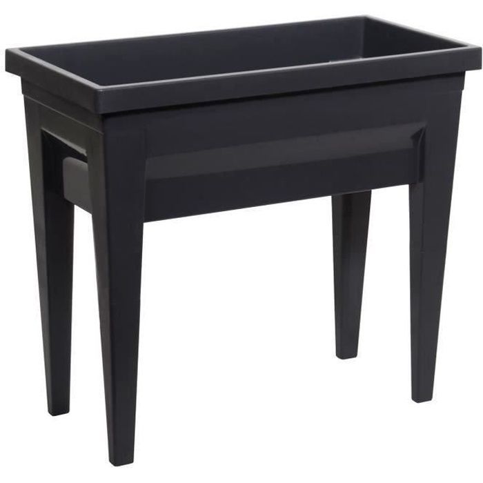 Huerto elevado - EDA - Veg&Table City - 57 L - Huerto elevado - 76 x 38,5 x 68 cm (alto) - Gris antracita