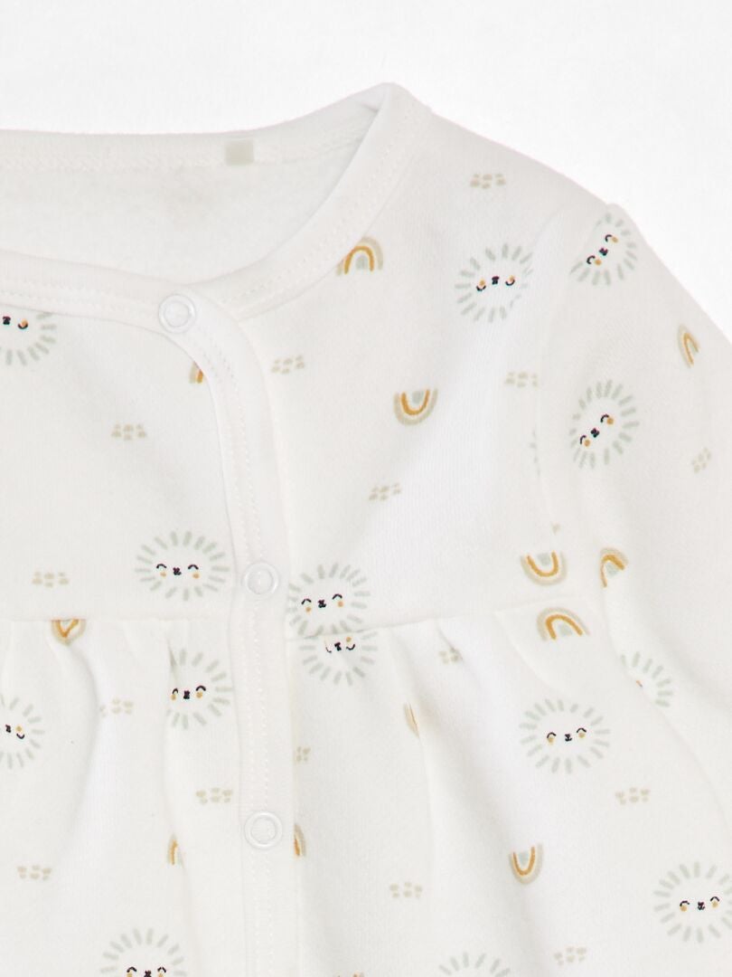 'Petit Béguin' jurk + legging + hoofdband set - BEIGE