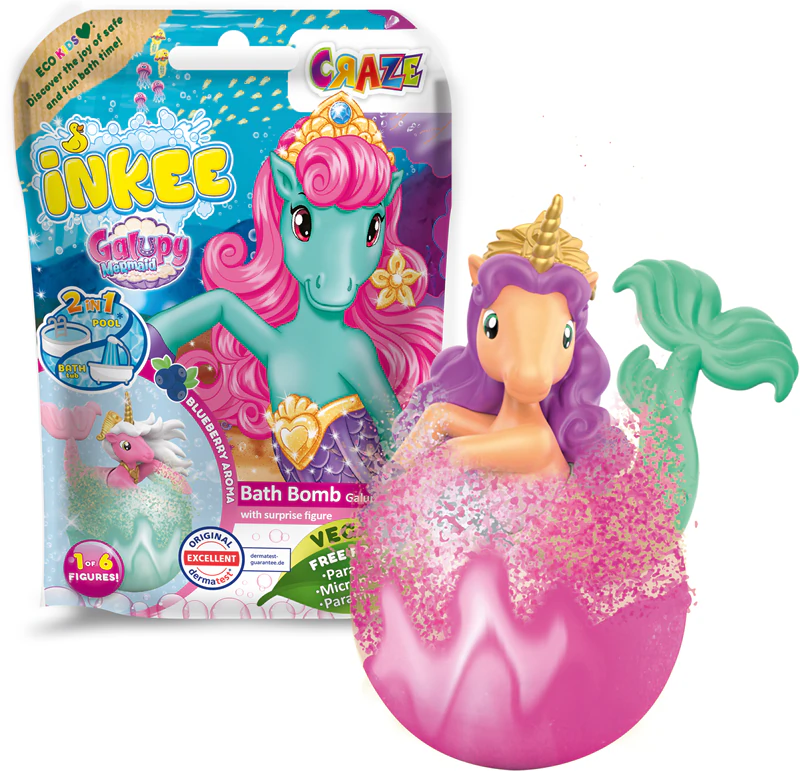 Bomba de banho efervescente Craze Bath Bomb Galupy Mermaid