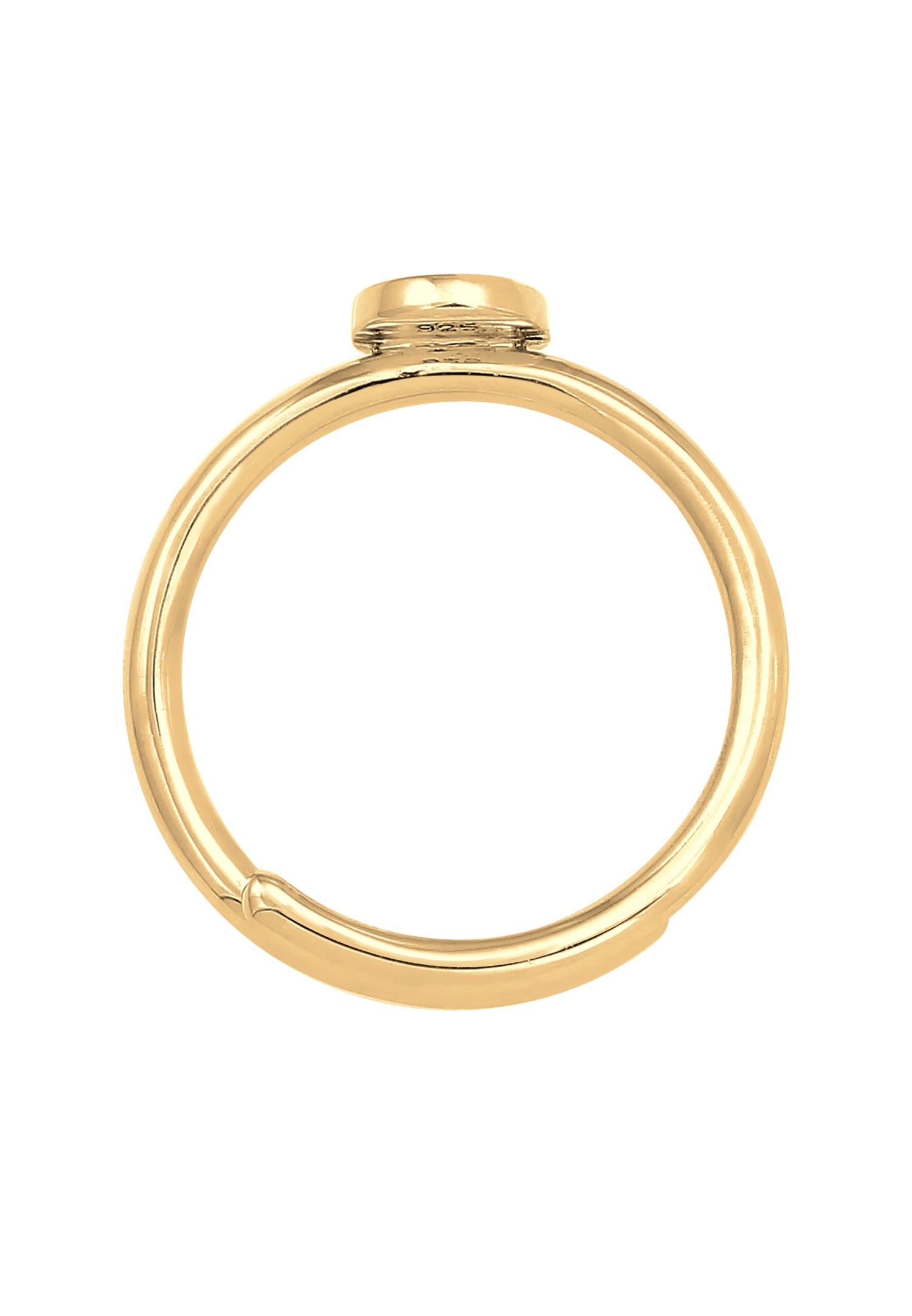 Elli Femmes Lettre K Basic Minimal Ajustable en argent sterling 925
