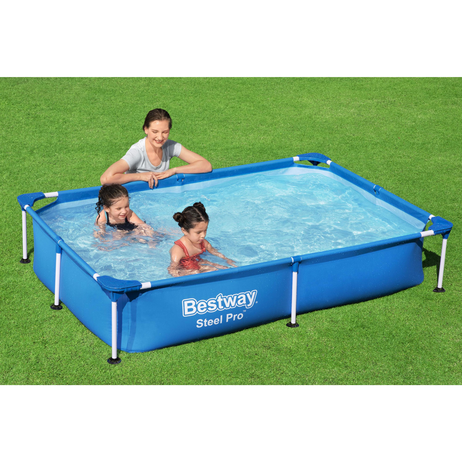  Piscine tubulaire détachable pour enfants Bestway Steel Pro 221 x 150 x 43 cm