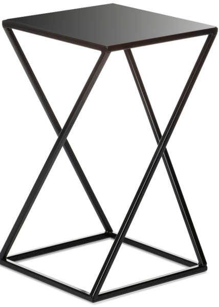 Kwietnik nowoczesny czarny stojący 40 cm