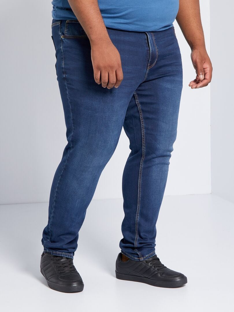 Calça jeans slim stretch - AZUL