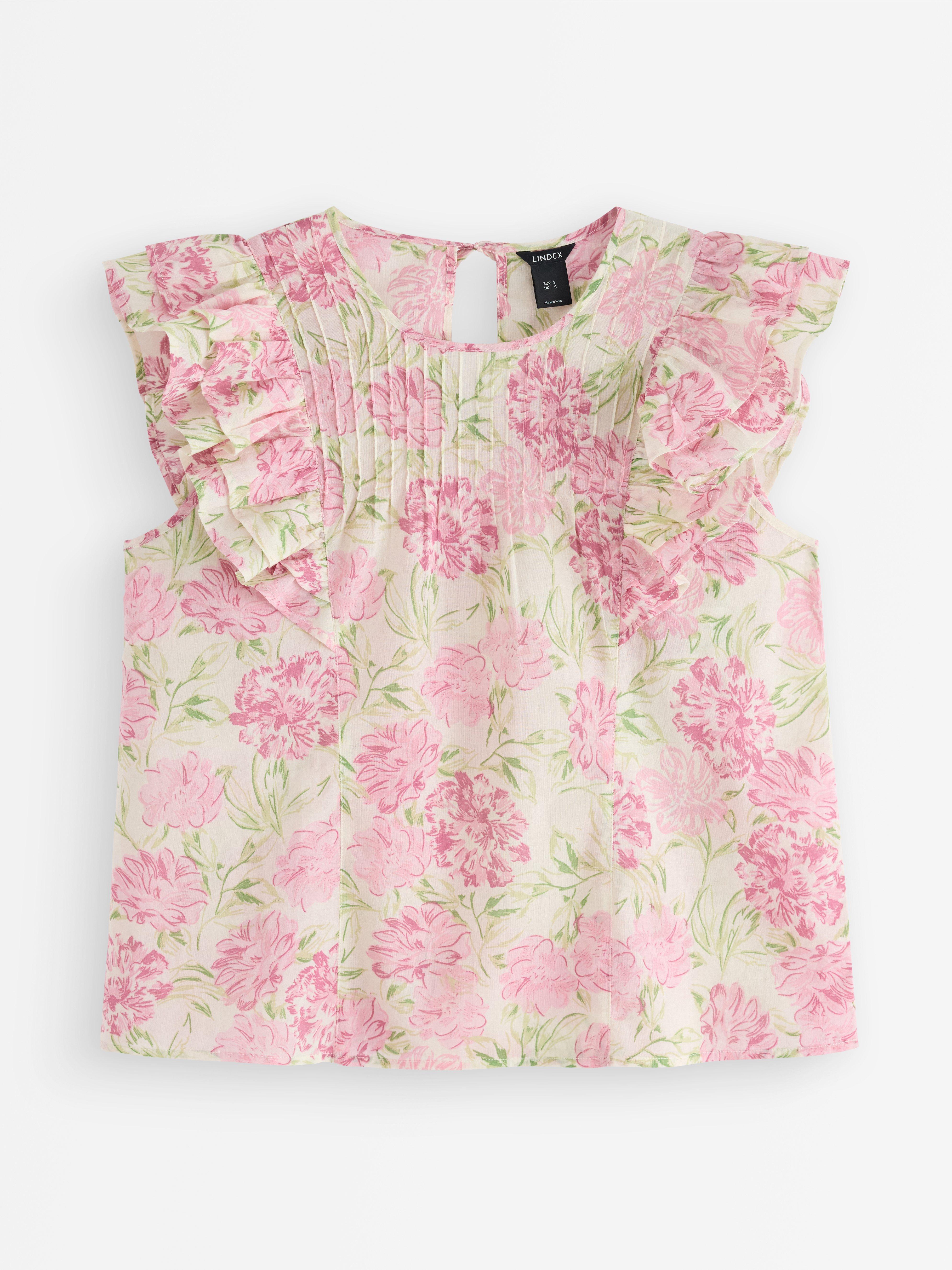 Ärmlös blus Light Beige