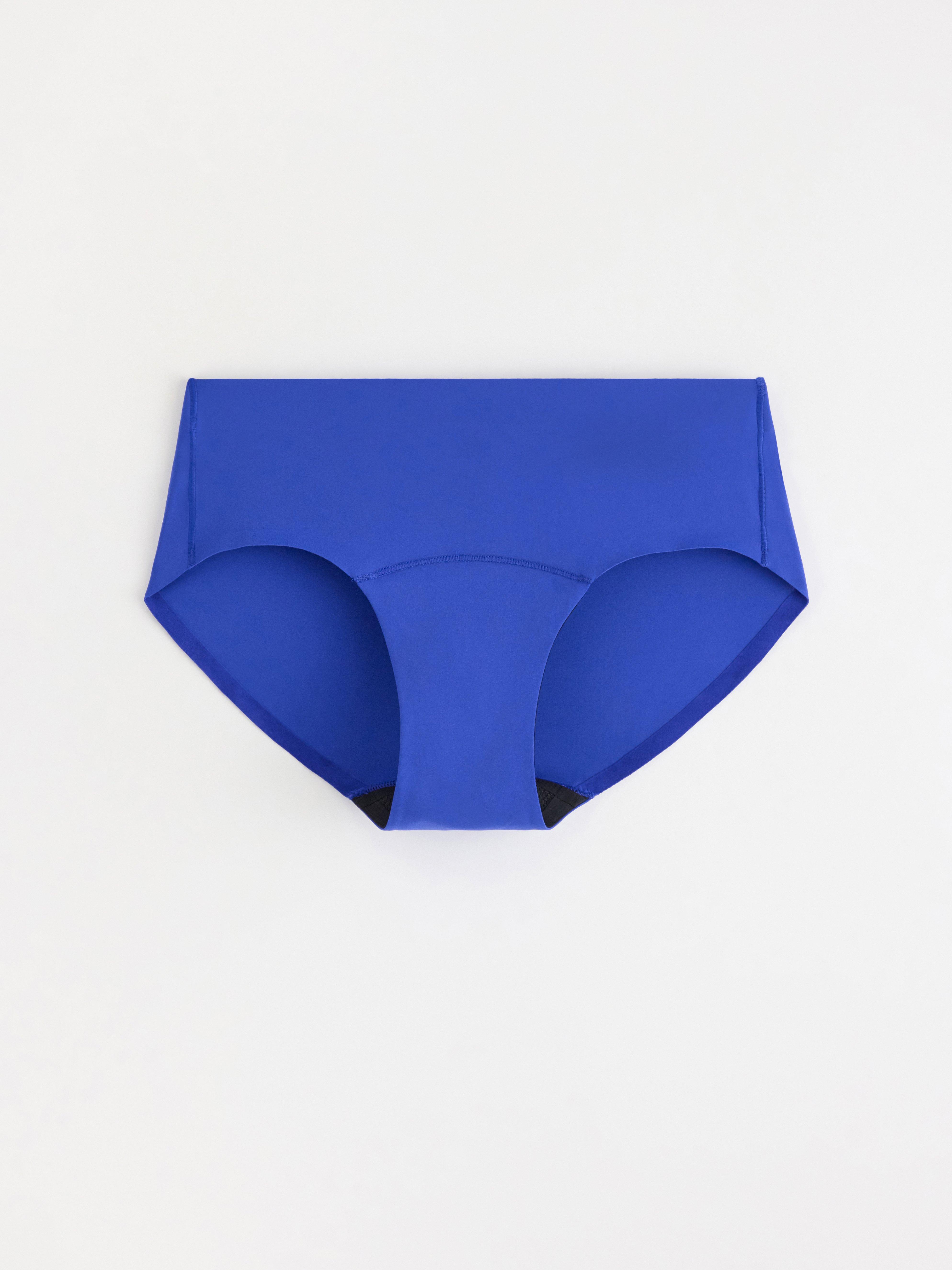 Menstruační podprsenka se střední savostí - pasující - Female Engineering Neon Blue