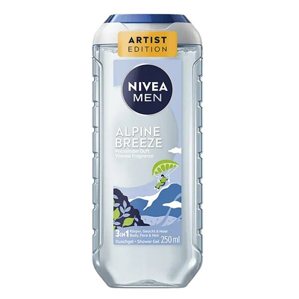 NIVEA Men Alpine Breeze gel za prhanje 3 v 1 250 ml