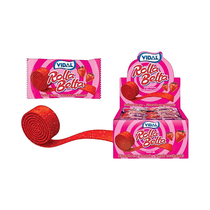 Rolla belta 20 g fresa Vidal