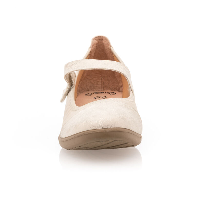 Beige ballerinasko / Mary Janes til kvinder
