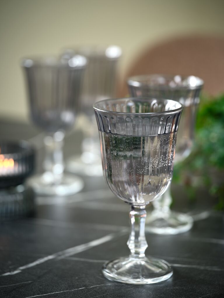 FRIDOLIN FRIDOLIN čaša za vino Ø8xH16cm 24cl siva