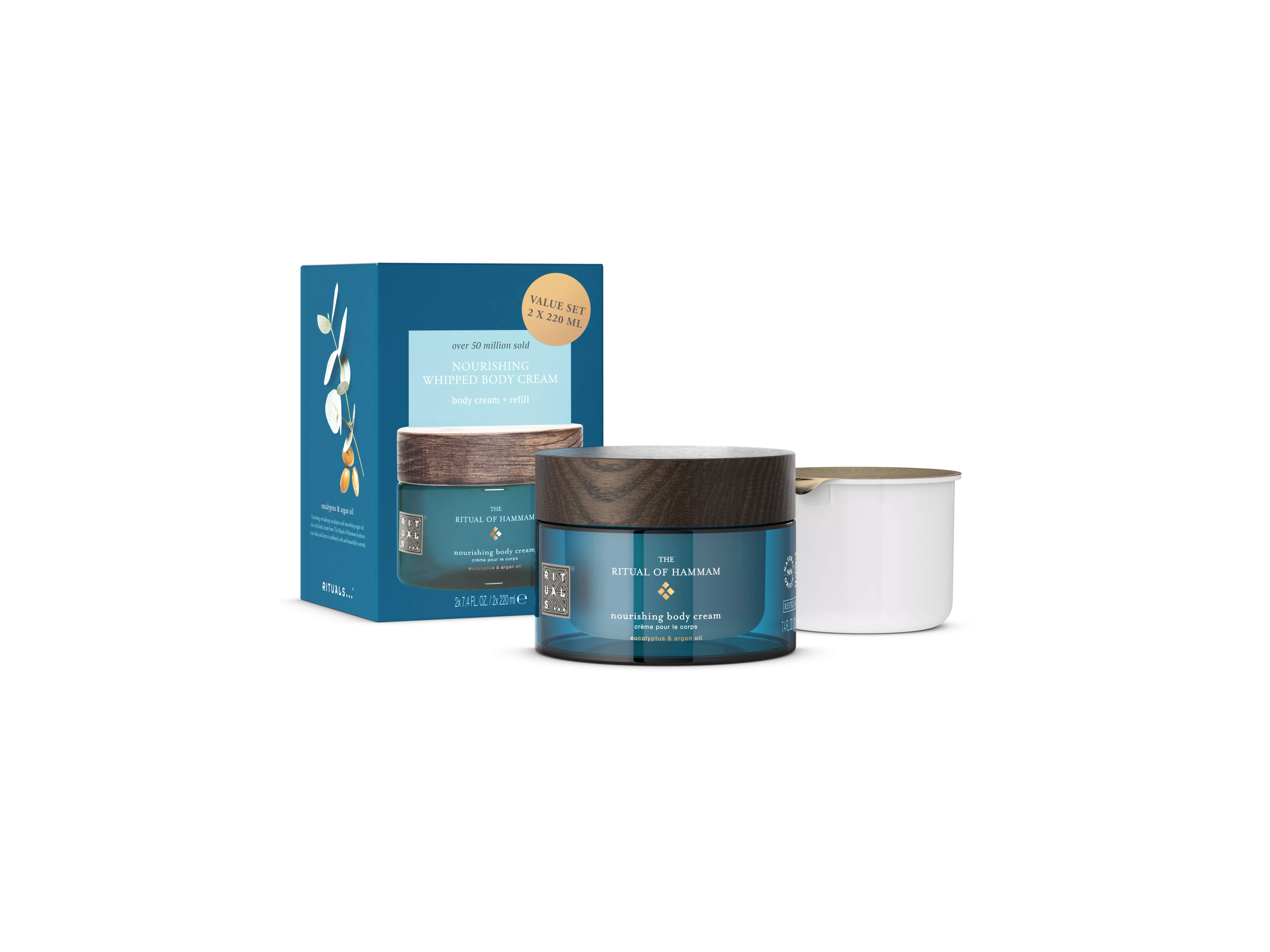 Crema corporal y paquete de recarga