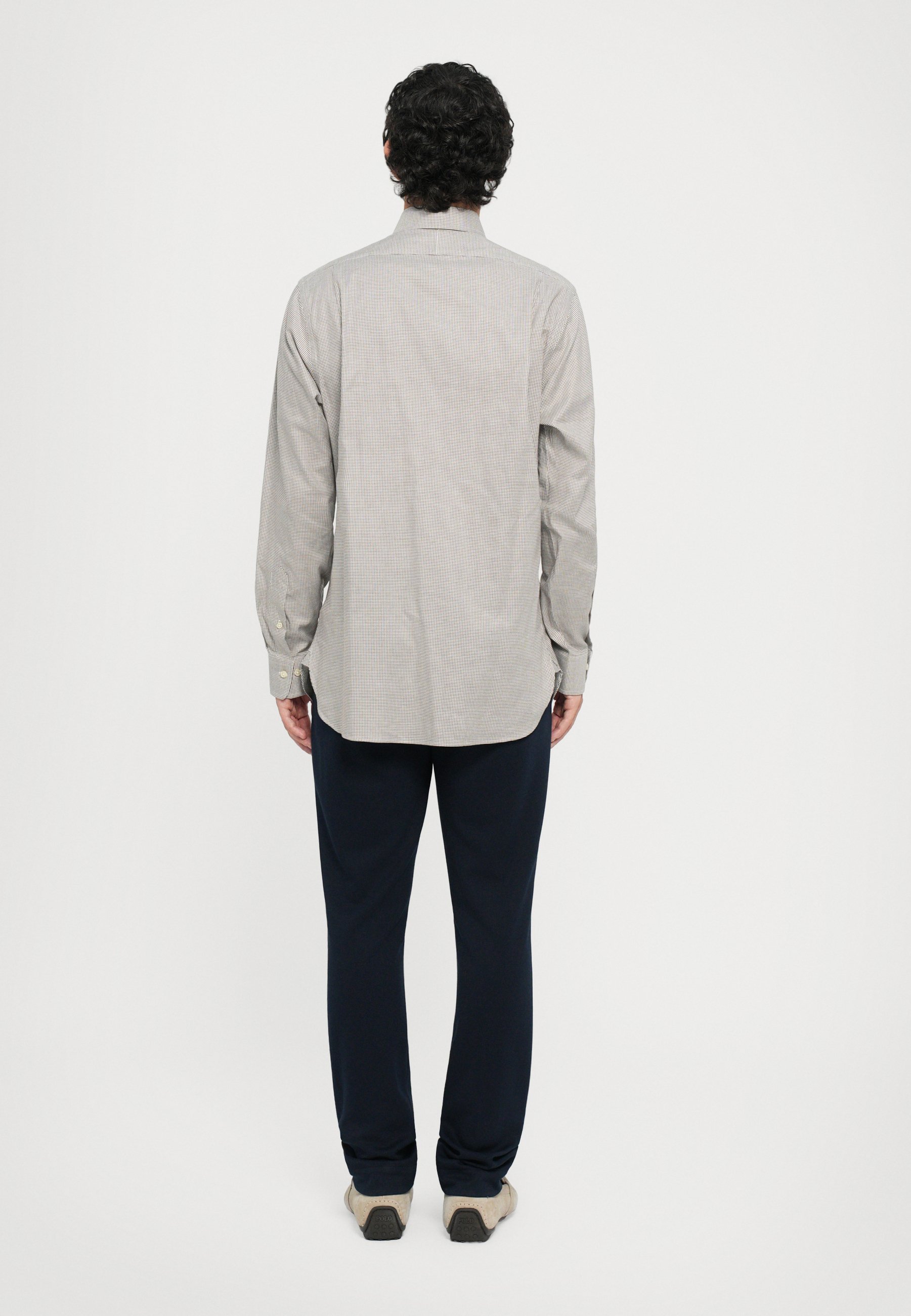 Polo Ralph Lauren ilgomis rankovėmis marškinėliai - Marškinėliai - balti/šokoladiniai rudi