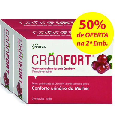 Cranfort Pack Capsules for Women's Urinary Comfort, 2 x 30 capsules